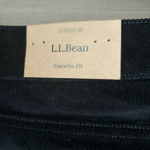 LL Bean Favorite Fit 16 Regular Women Black Pants - Picture 9 of 14